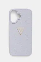 Obal na telefon Guess iPhone 16 fialová barva, GUHCP16SPGP4STRU