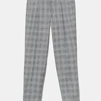 Lněné kalhoty Michael Kors pánské, modrá barva, ve střihu chinos, MK0SP01077