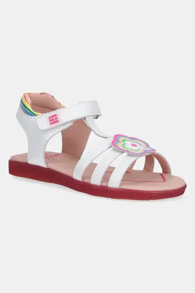 Dětské kožené sandály Agatha Ruiz de la Prada bílá barva, 252963