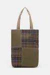 Taška Barbour Barbour Transport Patchwork Tote Bag zelená barva, UBA0741