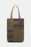 Taška Barbour Barbour Transport Patchwork Tote Bag zelená barva, UBA0741