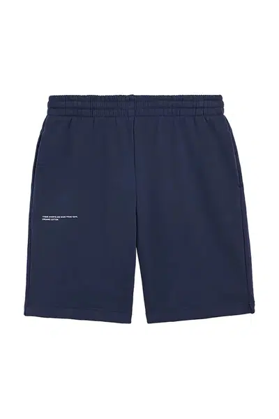 Kraťasy Pangaia KIDS' 365 MIDWEIGHT LONG SHORTS tmavomodrá barva, nastavitelný pas, 10000425