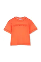 Dětské bavlněné tričko Marc Jacobs oranžová barva, s aplikací, W60446