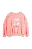 Dětská bavlněná mikina Mini Rodini Note oranžová barva, s aplikací, 2522011628