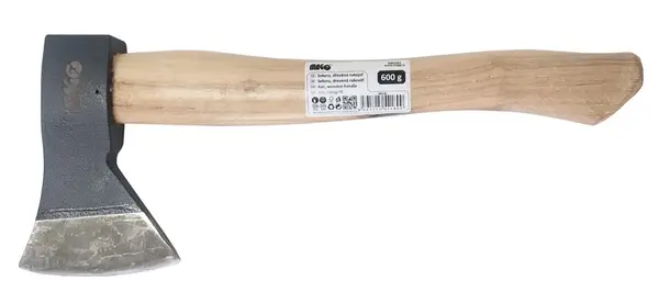 MAGG Sekera 600 g, dřevěná rukojeť HICKORY Hmotnost hlavy: 600