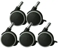 NAV Kolečko s manuální brzdou, pogumované, průměr 50mm, čepu 10mm