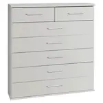 MID.YOU KOMODA, bílá, 91/106/40 cm