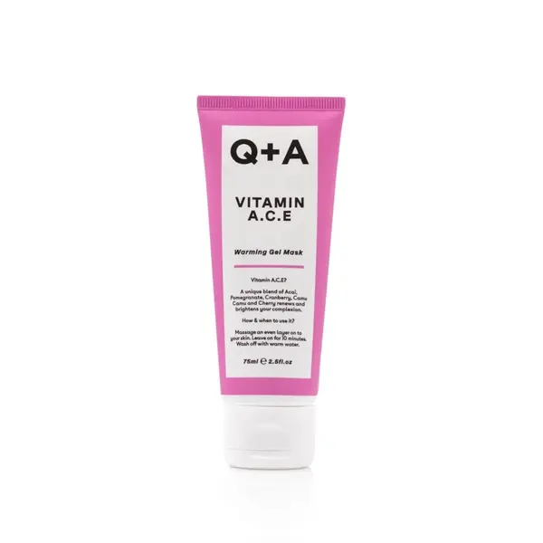 Q+A Antioxidační maska s vitamíny A, C, E (Warming Gel Mask) 75 ml