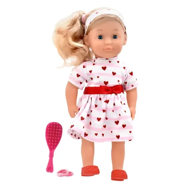 Dolls World - Módní panenka Charlotte - 36 cm: Růžová srdíčková princezna