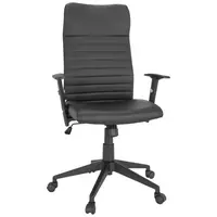 MID.YOU OTOČNÁ ŽIDLE, vzhled kůže, černá