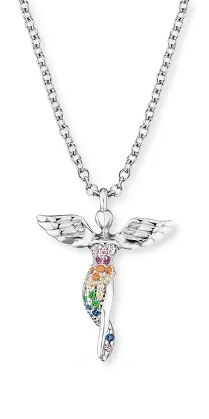 Engelsrufer Stříbrný náhrdelník Anděl ERN-LILANGEL-ZIM (řetízek, přívěsek)