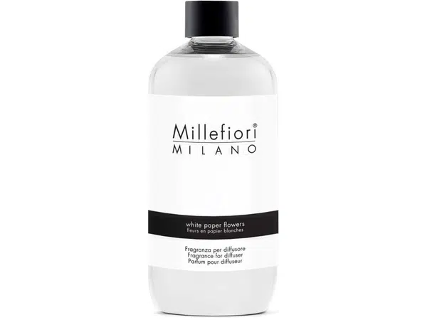 Millefiori Milano Náhradní náplň do aroma difuzéru Natural White Paper Flowers 500 ml