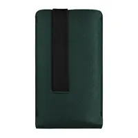Univerzální pouzdro FIXED Lucca se zavíracím popruhem pro telefony do 6,3", tmavě zelená