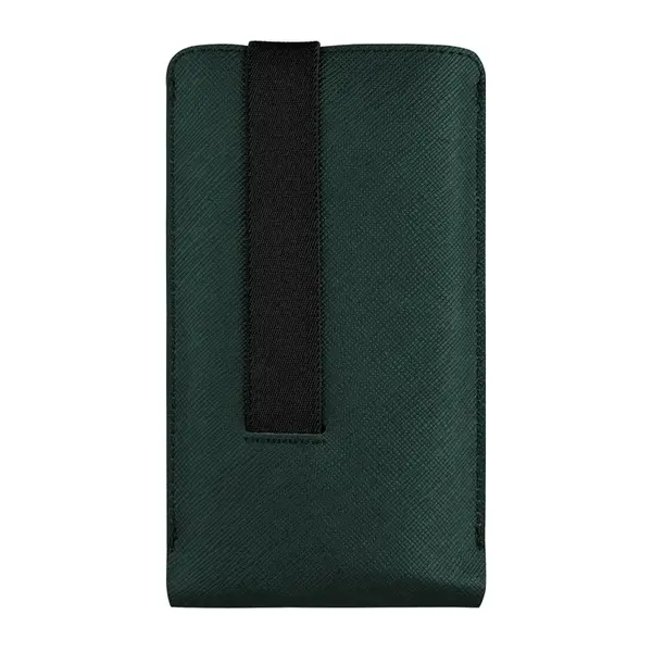 Univerzální pouzdro FIXED Lucca se zavíracím popruhem pro telefony do 6,3", tmavě zelená