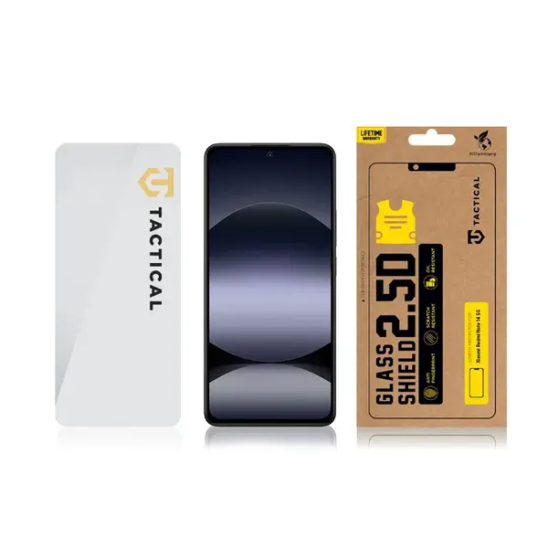 Ochranné tvrzené sklo Tactical Glass Shield 2.5D pro Xiaomi Redmi Note 14 5G, čirá