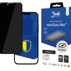 Tvrzené sklo 3mk HardGlass MAX Privacy pro Apple iPhone 12 Pro Max, černá