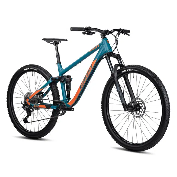 Celoodpružené kolo Ghost Kato FS Universal 27.5" 9.0 S (15,5", 164-172 cm) Blue Grey/Orange Matt