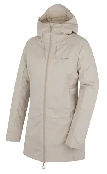 Husky Naveli L M, beige Dámský hardshellový plněný kabát