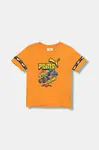 Dětské bavlněné tričko Puma PUMA X HOT WHEELS Graphic Tee oranžová barva, s potiskem, 632395