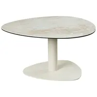 Belluti KONFERENČNÍ STOLEK, šedohnědá, šedobílá, kov, sklo, keramika, 74/74/38 cm