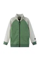 Dětská fleecová mikina Reima Neulomus zelená barva, melanžová, 5200365A