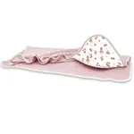 Miminu Dětská osuška 100x100cm, froté bavlna, Kačenky - bílá, pudrově růžová