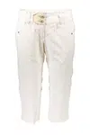 MURPHY &amp; NYE WOMEN'S WHITE BERMUDA TROUSERS