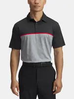 Men's T-shirt Under Armour UA Plyoff 3.0 Stripe Polo LB-BLK - Men