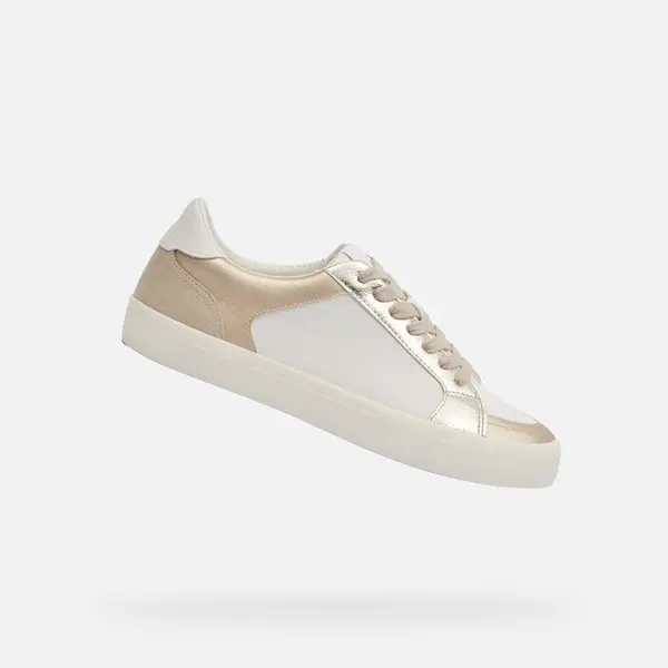 White women's sneakers Geox Emmeleny - Women's