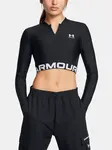 Under Armour Women's T-shirt HeatGear Rib 1/4 Zip LS - Women