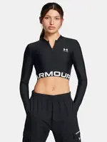 Under Armour Women's T-shirt HeatGear Rib 1/4 Zip LS - Women