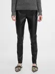 Black women's leatherette trousers ORSAY - Women's