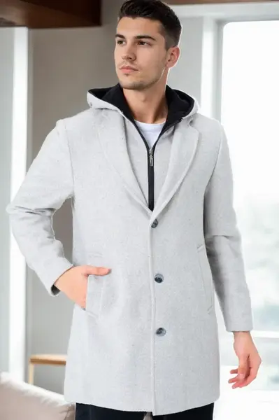 PLT8395 DEWBERRY BATTAL COAT-PATTERNED BEIGE-2