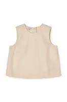 Bavlnená blúzka pre bábätká Liewood béžová farba, jednofarebná