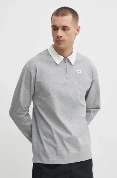 Bavlnené tričko s dlhým rukávom Reebok Court Sport