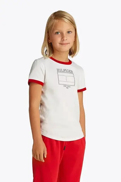 Detské bavlnené tričko Tommy Hilfiger