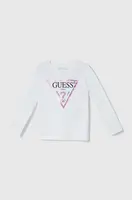 Detská bavlnená košeľa s dlhým rukávom Guess