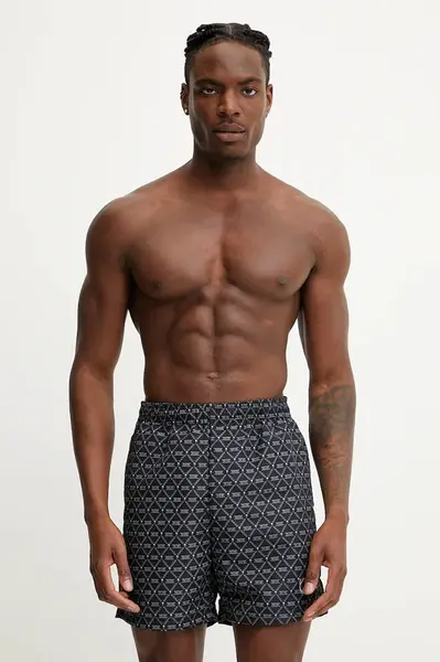 Plavkové šortky Karl Kani čierna farba, 60550022