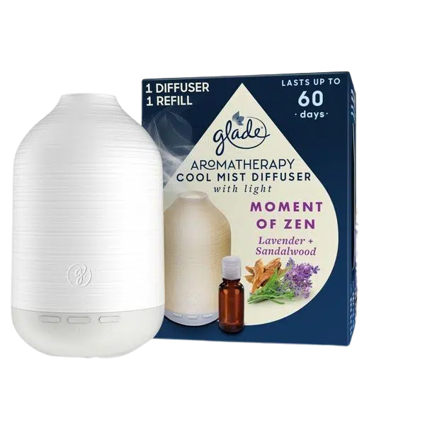 GLADE Aromatherapy difuzér a náplň Cool Mist Moment of Zen
