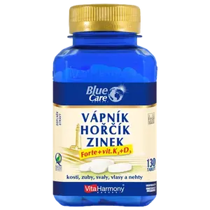 VITAHARMONY Vápník & hořčík & zinek Forte + vit. D3 + K2 130 tablet