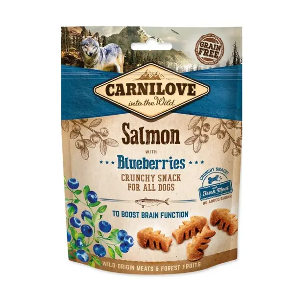 Carnilove Dog Crunchy Snack Salmon&Blueberries 200g | Pamlsky pro psy