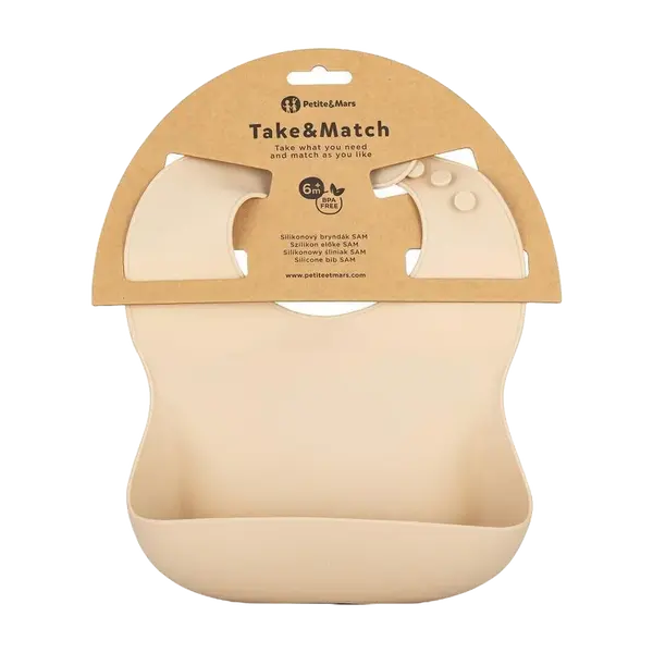 PETITE&MARS Bryndák silikonový Take&Match Desert Sand 6m+