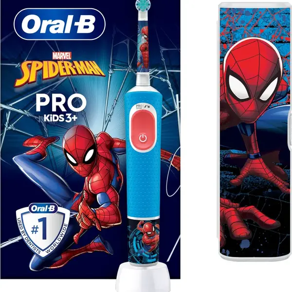 ORAL-B Pro Kids Spiderman elektrický zubní kartáček s designem