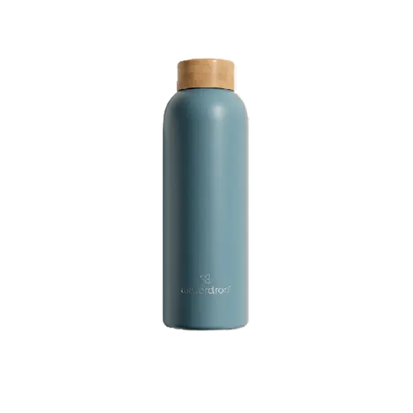 WATERDROP Lahev nerez tmavá tyrkys matt 600 ml