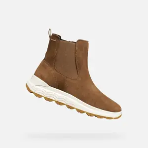 Light Brown Women's Ankle Boots Geox Spherica 4x4 B ABX - Ladies