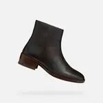 Tmavě hnědá dámská kotníková obuv Geox Camexia - Dámské