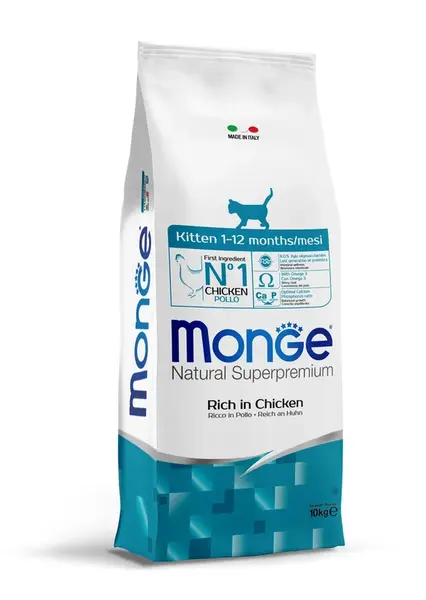 Monge Cat Rich in Chicken Kitten - kuřecí 10 kg
