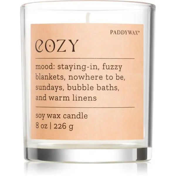 Paddywax Mood Cozy Cashmere & French Orris vonná svíčka 226 g