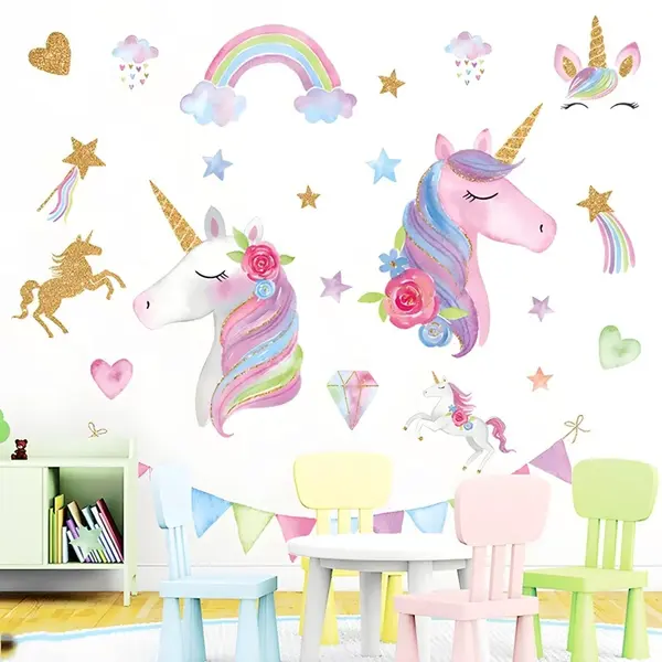 Samolepka na stenu/Tapeta Einhorn H16421