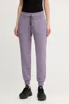 Tepláky Dkny dámské, béžová barva, DP5P3496
